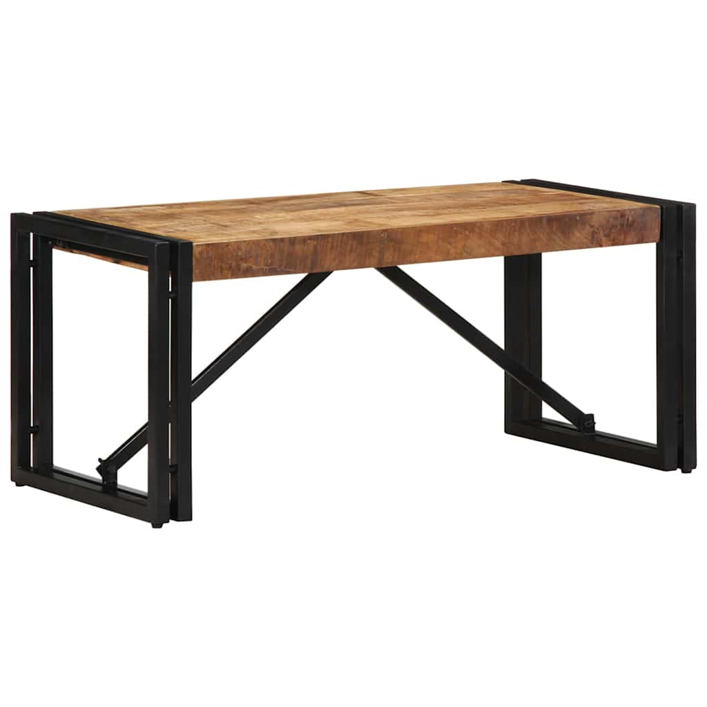 Table basse 80x40x35 cm bois de manguier massif brut