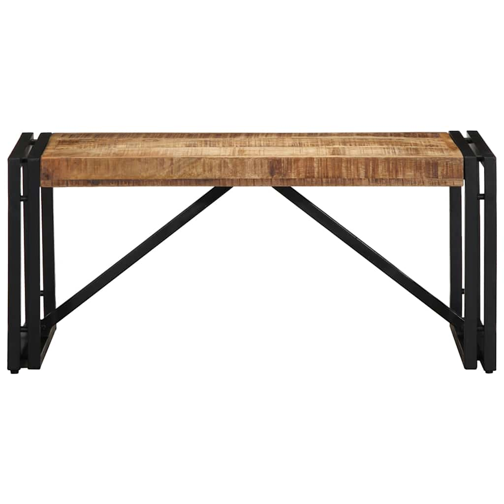 Table basse 80x40x35 cm bois de manguier massif brut