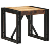 Table basse 40x40x35 cm bois de manguier massif brut