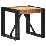 Table basse 40x40x35 cm bois de manguier massif brut