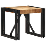 Table basse 40x40x35 cm bois de manguier massif brut