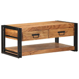 Table basse 90x50x38 cm bois massif acacia