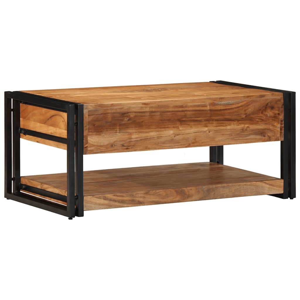 Table basse 90x50x38 cm bois massif acacia