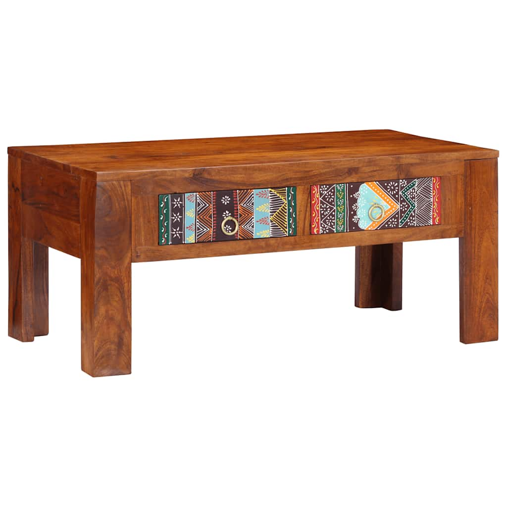 Table basse 90x50x40 cm bois d'acacia massif