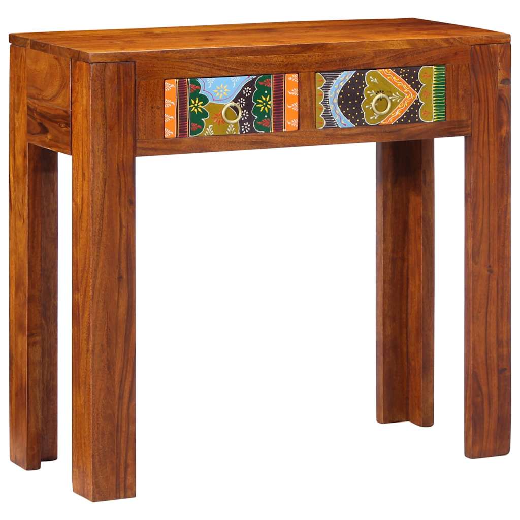 Table console 80x35x75 cm bois massif d'acacia