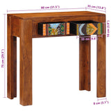 Console table 80x35x75 cm solid acacia wood