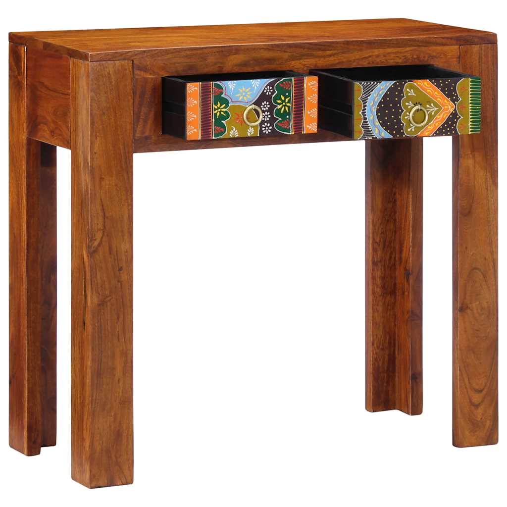 Console table 80x35x75 cm solid acacia wood