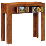 Table console 80x35x75 cm bois massif d'acacia