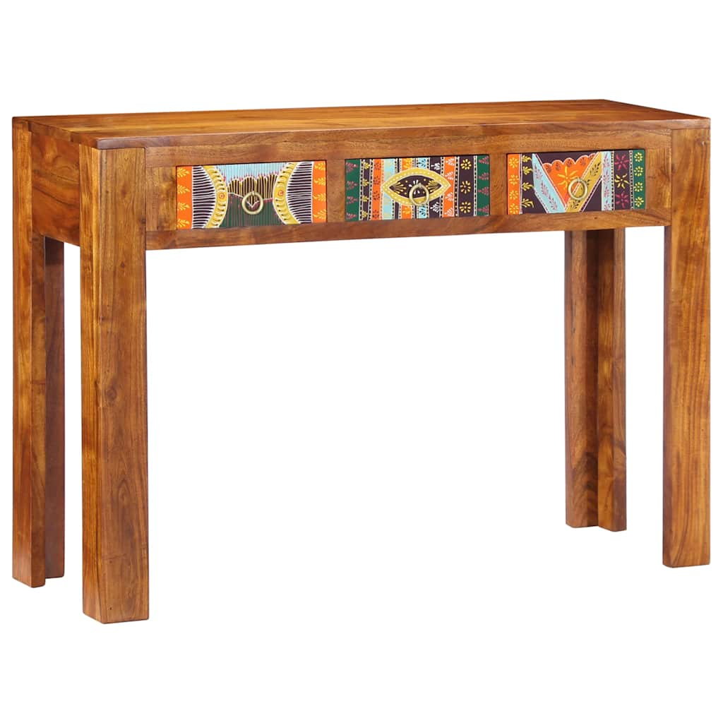 Table console 110x35x75 cm bois massif d'acacia