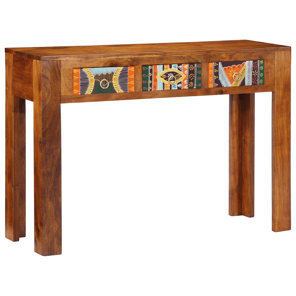 Table console 110x35x75 cm bois massif d'acacia