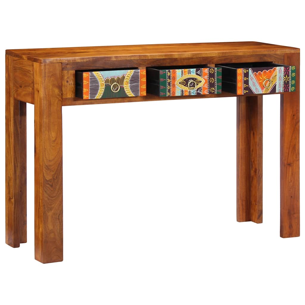 Table console 110x35x75 cm bois massif d'acacia