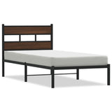 Bed frame without mattress with headboard 107x203 cm