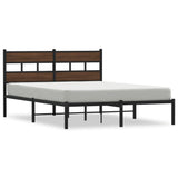 Bed frame without mattress with headboard 150x200 cm