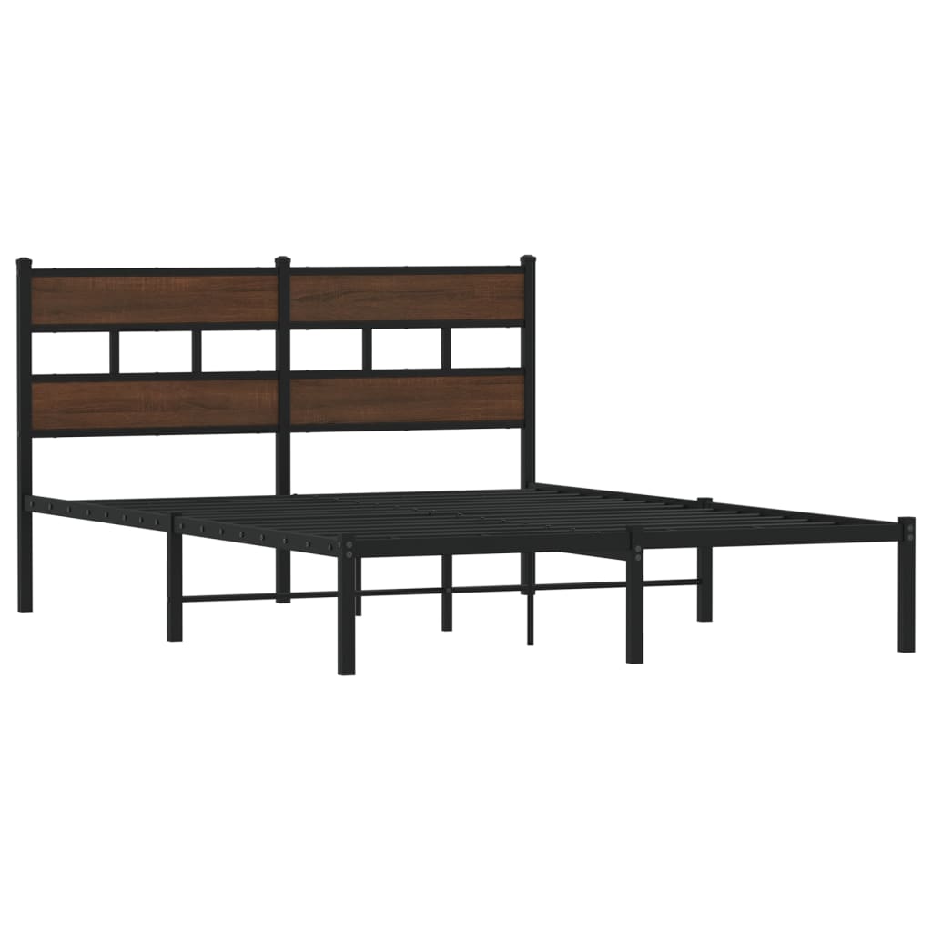 Bed frame without mattress with headboard 150x200 cm