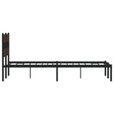 Bed frame without mattress with headboard 150x200 cm