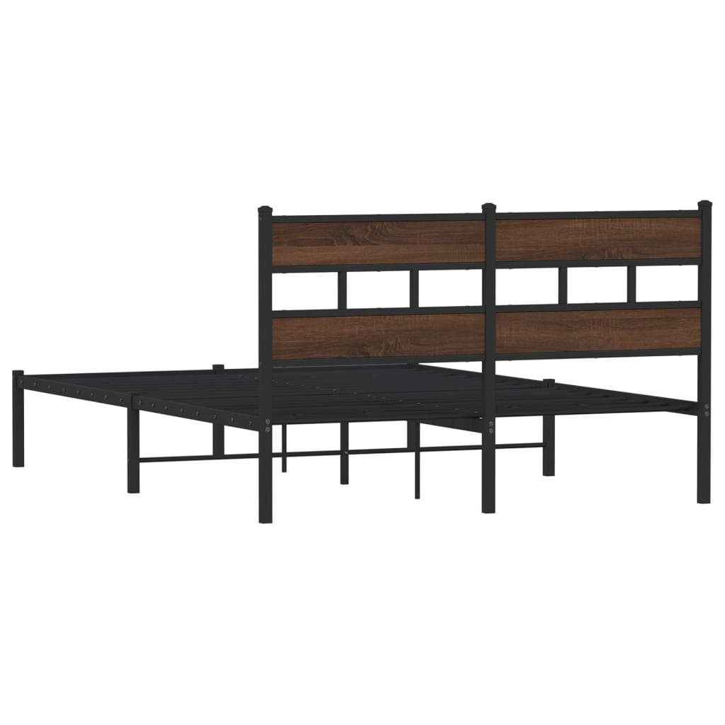 Bed frame without mattress with headboard 150x200 cm