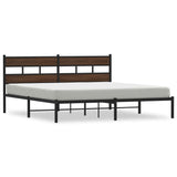 Cadre de lit sans matelas avec tête de lit 183x213 cm