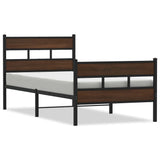 Bed frame without mattress with headboard and footboard