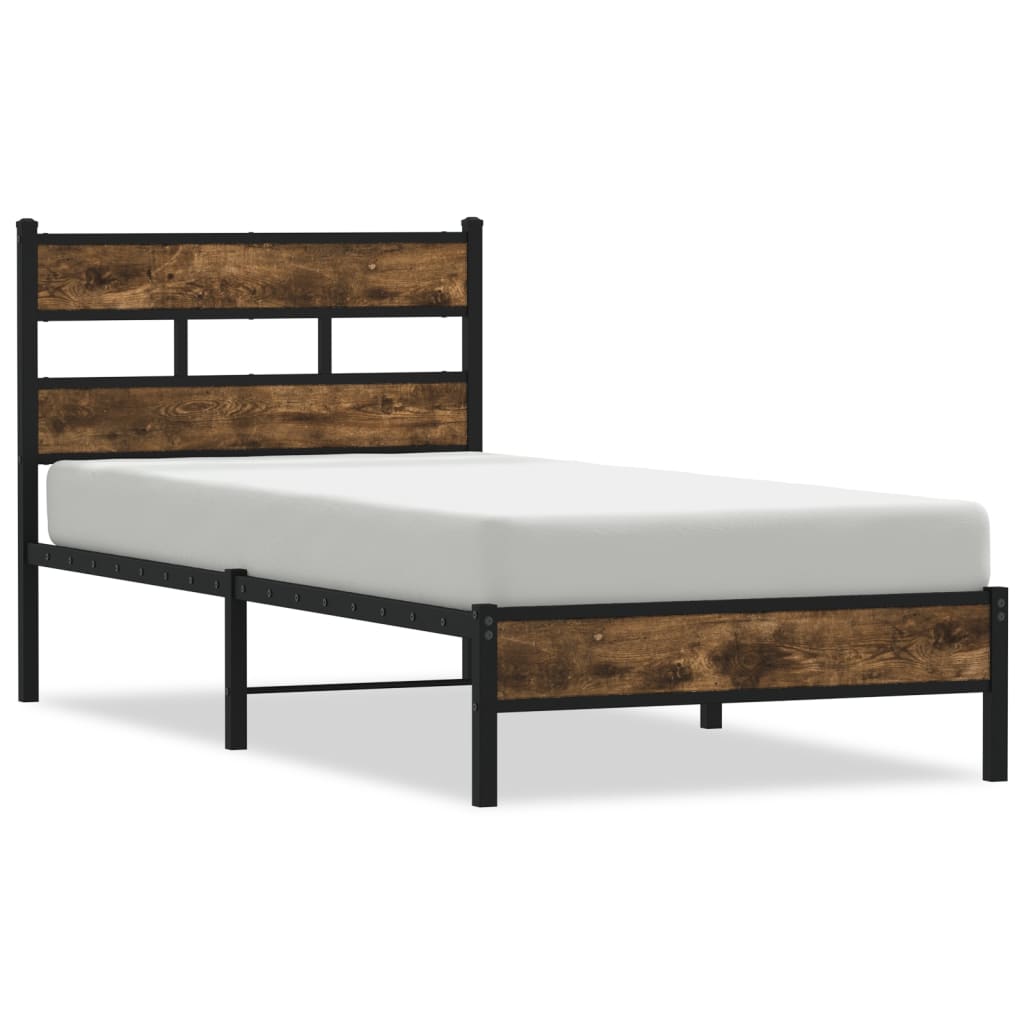 Bed frame without mattress with headboard 80x200 cm