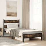 Bed frame without mattress with headboard 107x203 cm