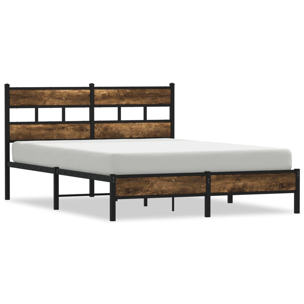 Bed frame without mattress with headboard 150x200 cm