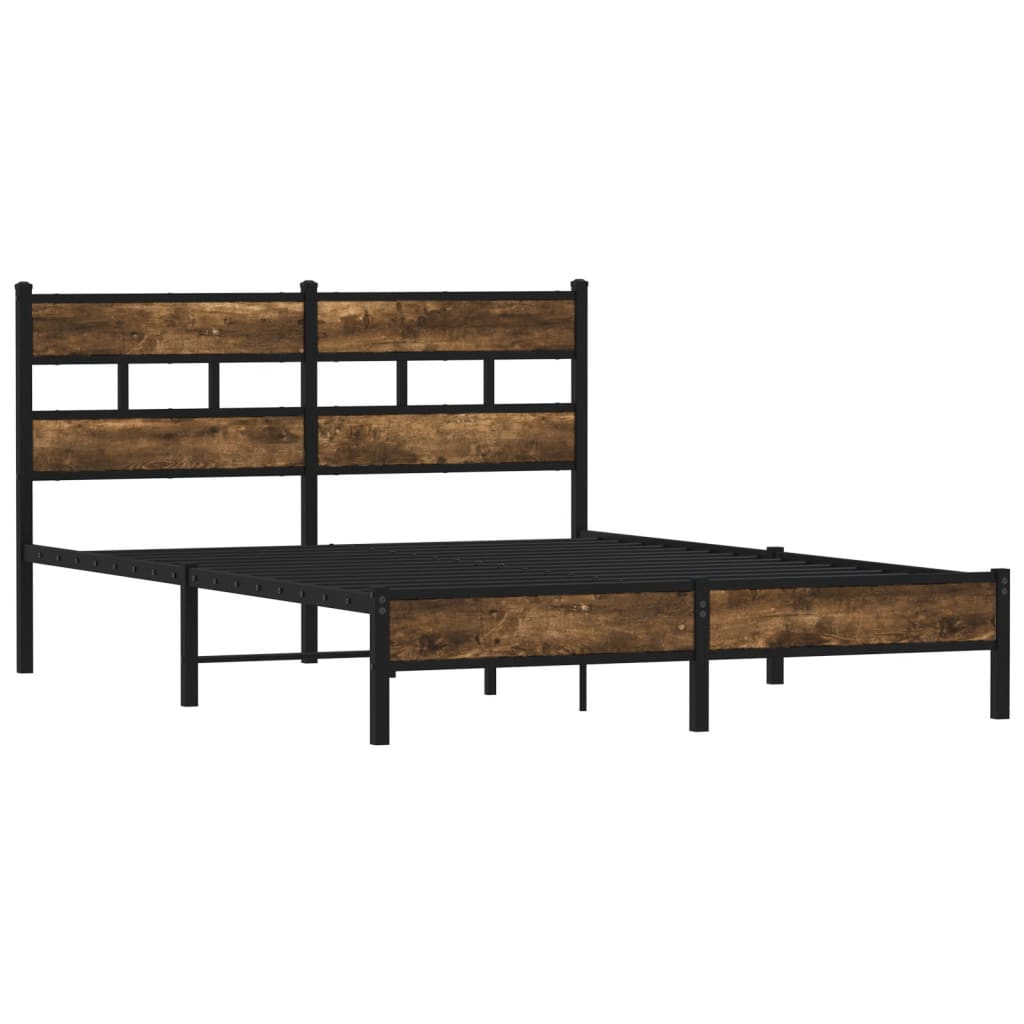 Bed frame without mattress with headboard 150x200 cm