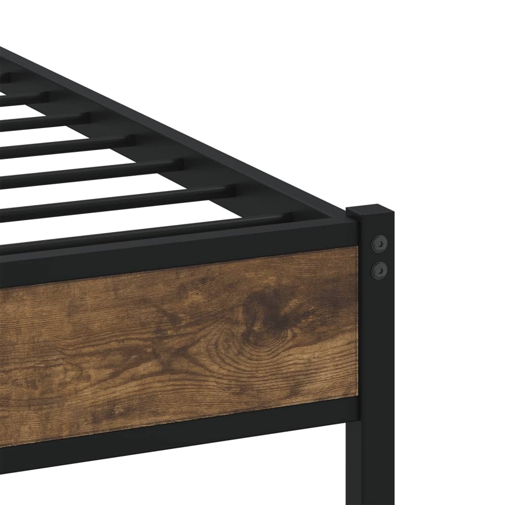 Bed frame without mattress with headboard 150x200 cm