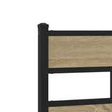 Bed frame without mattress sonoma oak 80x200 cm