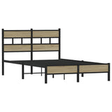 Cadre de lit sans matelas chêne sonoma 120x190 cm