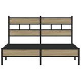 Bed frame without mattress sonoma oak 137x190 cm