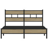 Bed frame without mattress sonoma oak 140x190 cm