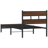 Cadre de lit sans matelas chêne marron 107x203 cm