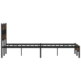 Cadre de lit sans matelas chêne marron 137x190 cm