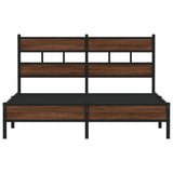 Cadre de lit sans matelas chêne marron 140x190 cm