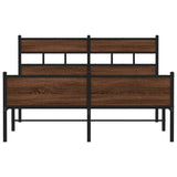 Cadre de lit sans matelas chêne marron 140x190 cm