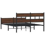 Cadre de lit sans matelas chêne marron 140x190 cm