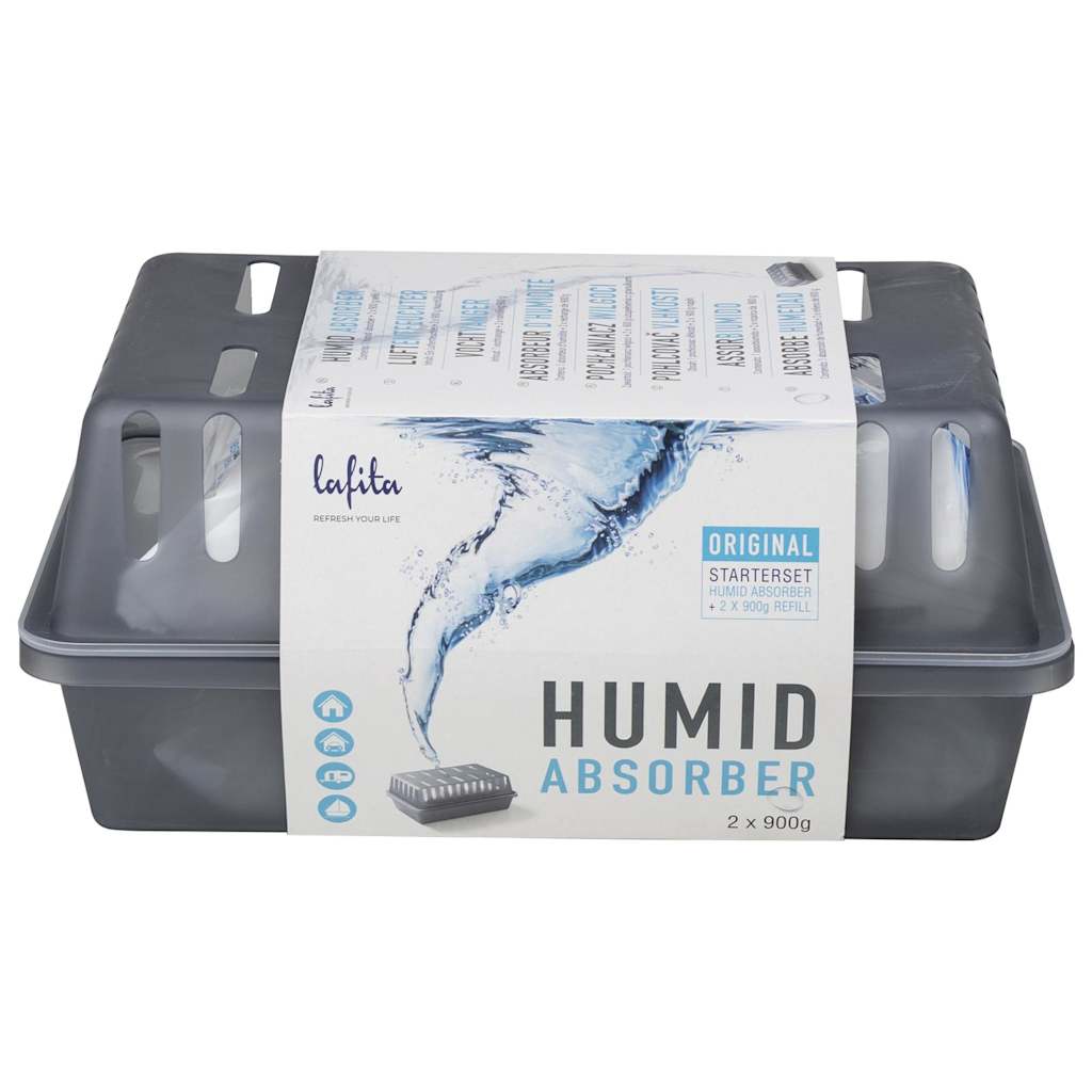 Absorbeurs d'humidité avec sacs de recharge 2 pcs 900 g