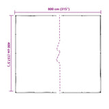 Bâche transparente avec œillets 4x8 m polyéthylène