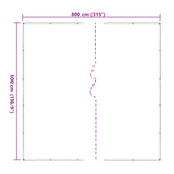 Bâche transparente avec œillets 5x8 m polyéthylène