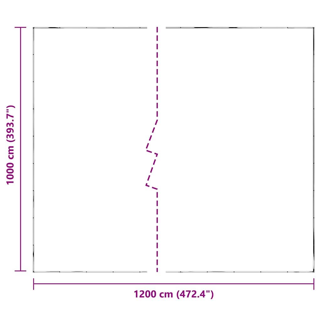 Bâche transparente avec œillets 10x12 m polyéthylène