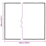 Bâche transparente avec œillets 3x5 m polyéthylène