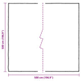 Bâche transparente avec œillets 5x5 m polyéthylène