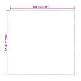 Transparent tarpaulin with eyelets 8x8 m PVC