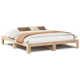 Cadre de lit sans matelas 200x200 cm bois massif de pin