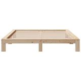 Bed frame without mattress 180x200 cm solid pine wood