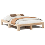 Cadre de lit sans matelas 160x200 cm bois massif de pin