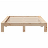 Cadre de lit sans matelas 160x200 cm bois massif de pin