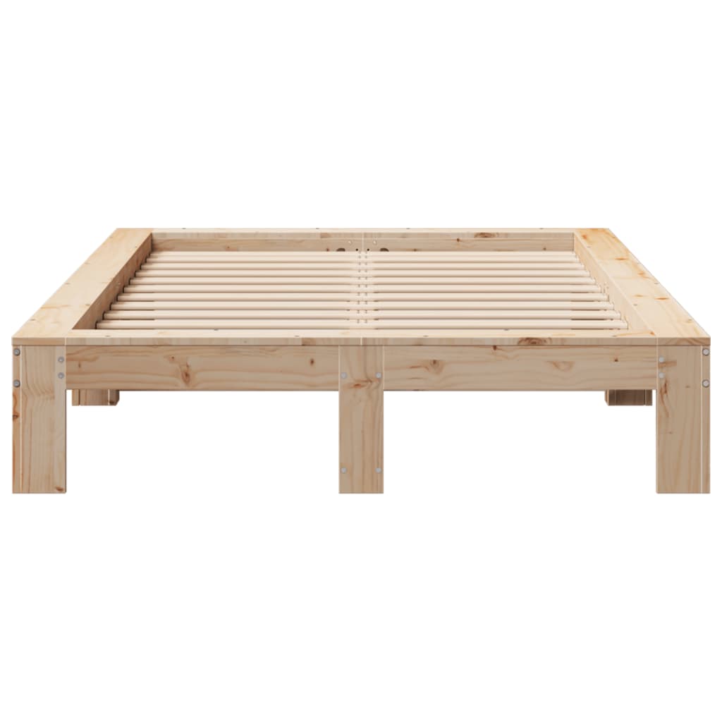 Cadre de lit sans matelas 120x200 cm bois de pin massif