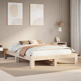 Cadre de lit sans matelas 140x190 cm bois de pin massif