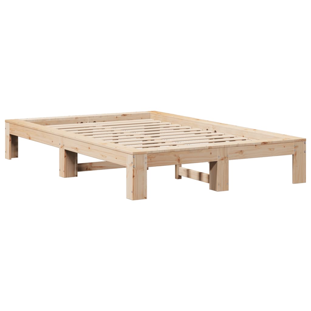 Cadre de lit sans matelas 120x190 cm bois de pin massif